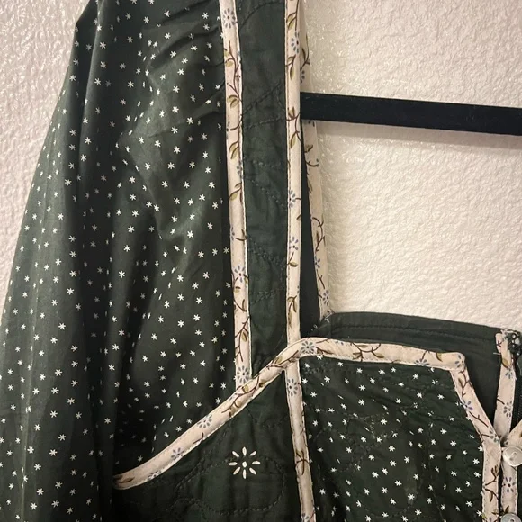 Madewell Green Patchwork Mini Dress | Size 4 - Picture 8 of 12